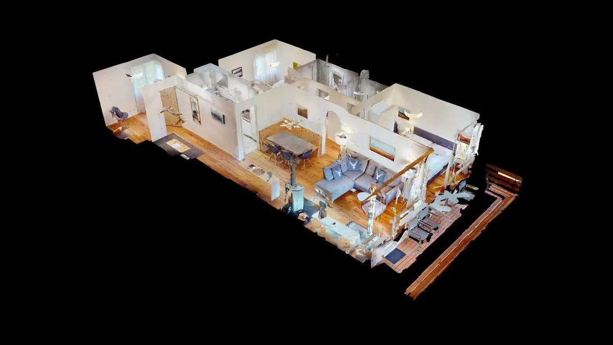 3D-Ansicht der Wohnung